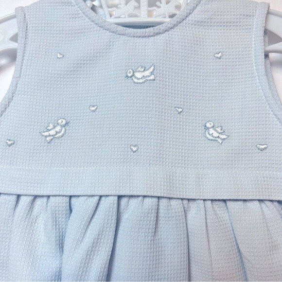 Sophie Dess Creations Paris Dress Light Blue Size 3 Months - Picture 3 of 7